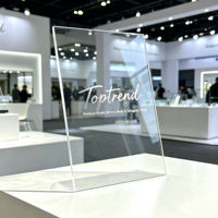 Vente en gros de plaques en acrylique transparentes de format A4, haute transparence pour la publicité et l'affichage