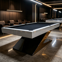 Nouvelle table de billard professionnelle de luxe moderne et personnalisée de haute qualité avec coussinets, 9ft, 8ft, 7ft, en ardoise, en cuir, en bois massif