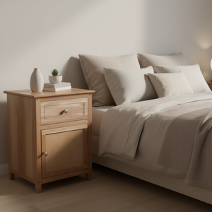 Winsome Eugene - Mesita de Noche de Madera Natural con 1 Cajón, Muebles Modernos para Dormitorio - Product Image 2