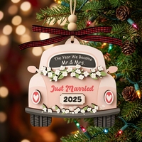 Neues Einweihungsgeschenk Holz-Spielzeugauto Nummernschild Heimdekoration Rosa Holzauto Wanddekoration