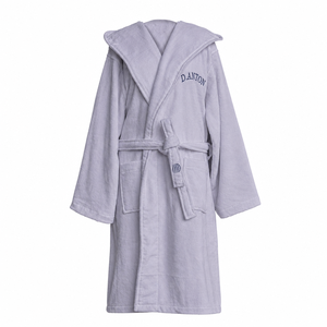 Cotton Terry <strong>Dressing</strong> <strong>Gown</strong> With <strong>Hood</strong> Absorbent Plush for Hotel and Salon <strong>Ladies</strong> Long Sleeve Sleepwear Bulk Order - Product Image 1