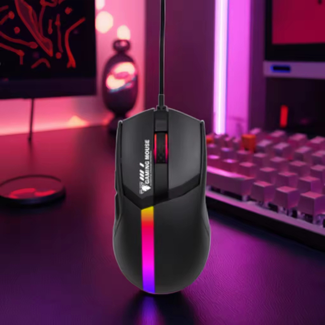 OEM Custom Logo 7D RGB Lighting Gaming Mouse Ergonomic Game Light Optical USB Wired Computer Mouse for Gaming Desktops Laptops