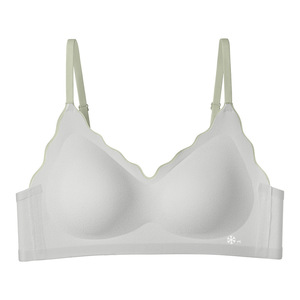 Biancheria intima <span class=keywords><strong>senza</strong></span> cuciture per ragazza in stile carino <span class=keywords><strong>senza</strong></span> anello in acciaio stampo sottile tazza reggiseno nudo regolabile comodo e traspirante - Product Image 5