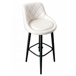 Chaises de restaurant rembourrées de style moderne avec dossiers, tabourets de bar, tabourets de bar pour îlot central, chaises de réception d'hôtel de style luxe léger - Product Image 5