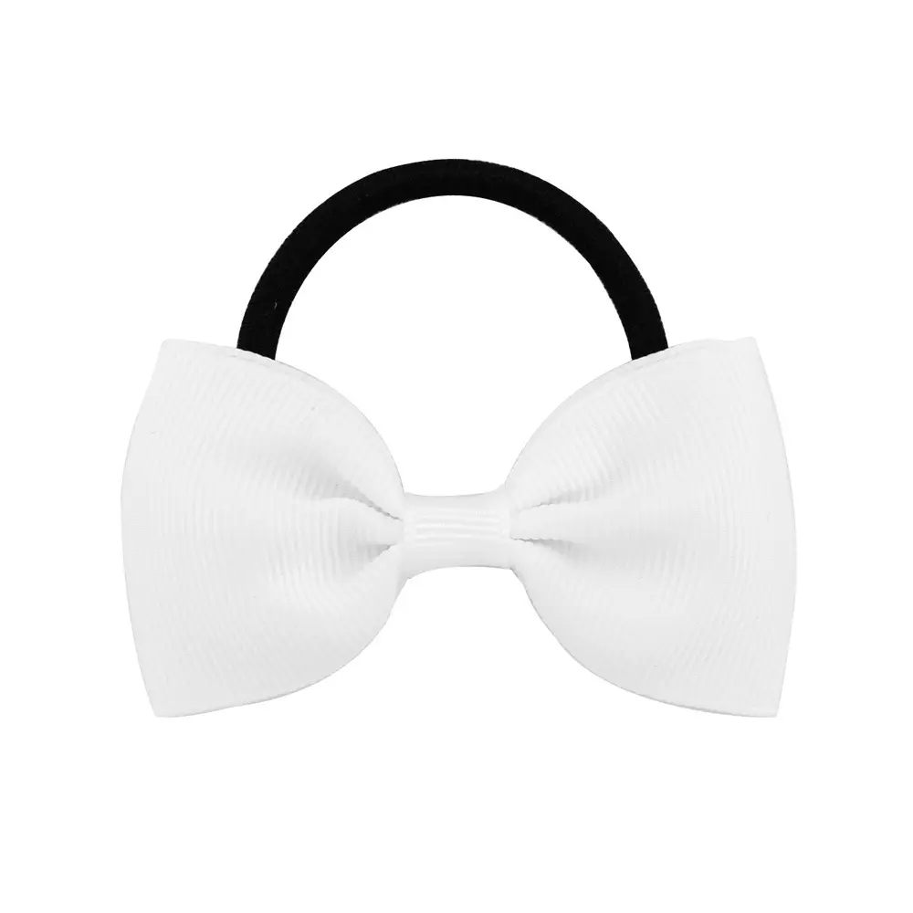 Solid color children's bow knot Korean version lovely hair rope hair loop popular hair clip in Europe and America