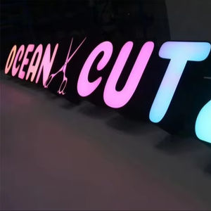 Insegne Luminose a <span class=keywords><strong>LED</strong></span> RGB 3D Personalizzate per Negozi, Logo Aziendale in Acrilico per Esterni - Product Image 1