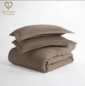 Juego de sábanas de Lyocell de bambú orgánico, sábanas de lino de bambú 100%, funda de edredón, ropa de cama - Product Image 3