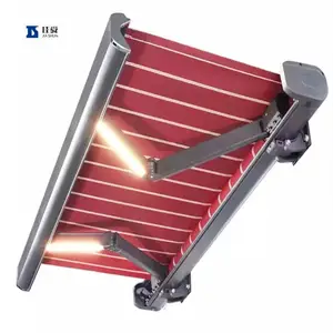 Nhà Máy bán hàng trực tiếp Sun Shade nơi trú ẩn có thể thu vào mái hiên ngoài trời có thể thu vào mái hiên