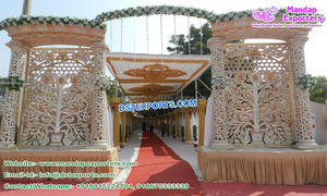 De la boda entrada accesorios metálicos decoración de boda de arco de Metal de bienvenida puerta de hierro forjado bienvenida puerta para la boda - Product Image 5