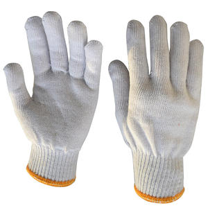 Guantes tejidos de algodón de seguridad de calibre 10 Guantes de mano de algodón blanco Guantes de algodón para uso industrial Barato - Product Image 5