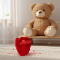 Boîte à son en forme de cœur avec mini enregistreur vocal PCBA, bouton-poussoir, cadeau de festival pour peluche ou poupée