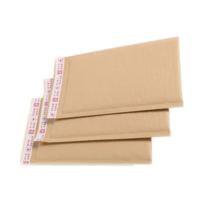 カスタムサイズの印刷されたバブル封筒a2 a3 a4気泡郵送包装茶色のクラフト紙封筒