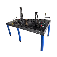 Nouvelle table de travail industrielle 3D professionnelle pour la soudure et la fabrication - Surface en acier Q355 économique, nitridée au plasma, sur mesure