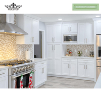 Armoires de cuisine modulaires Goldtop, portes d'armoires en MDF peintes sur mesure, style shaker |   Charnières à fermeture douce |   Évier inclus |   Toute couleur