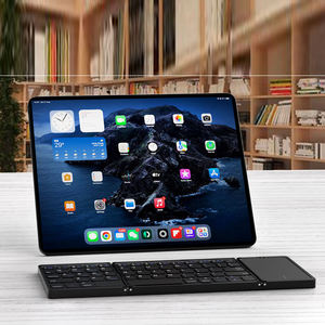 OEM English Arabic Folding Keyboard bluetooth Ultrathin Foldable Rechargeable Keyboard Portable Wireless Keyboard with Touchpad - Product Image 4