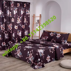 Set di biancheria da letto a fiori set di trapunte per tende set di biancheria da letto