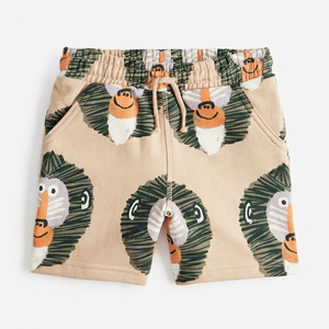 <b>Men's</b> Printed Cotton <b>Sleep</b> <b>Shorts</b> With Character Pattern Casual Summer Pajama Bottoms With Pockets - Product Image 1