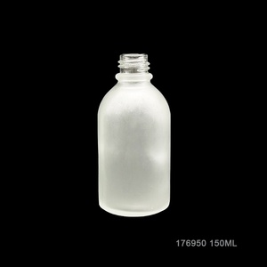 150ml verre givré boisson jus thé café lait bouteille en verre avec bouchon à vis en métal - Product Image 4