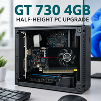 Nueva Tarjeta Gráfica de Bajo Perfil GT730 de 4GB DDR3 para Computadoras de Escritorio con Ventilador, para DVI, VGA, DirectX 11, PCI Express