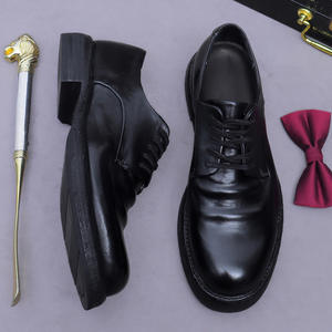 Nouvelles chaussures en cuir pour hommes de grande taille, tendance, douces et confortables, décontractées, avec une hauteur accrue, chaussures en cuir pour hommes - Product Image 3