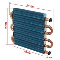 Radiateur à condensation miniature DR, tube en cuivre, ailettes en aluminium, échangeur de chaleur, évaporateur refroidi par air, condenseur, pièces de réfrigération 5