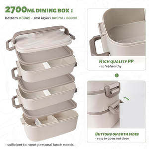 New Arrival 304 Stainless Steel 2 <b>Compartment</b> <b>Lunch</b> <b>Box</b> Portable Electric <b>Lunch</b> <b>Box</b> Electric <b>Lunch</b> <b>Box</b> Food Warmer - Product Image 3