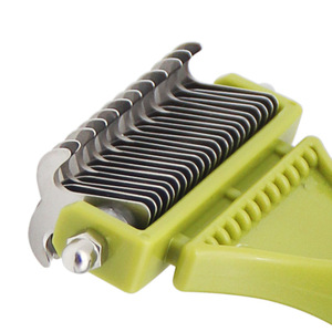 Manufacturer Wholesale <b>Pet</b> Deshedding <b>Brush</b> Custom Logo Hair Cutting Double Sided Dogs Grooming Tool Comb - Product Image 3
