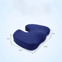 Coussin de siège en mousse à mémoire de forme orthopédique amovible de haute qualité pour voiture et bureau