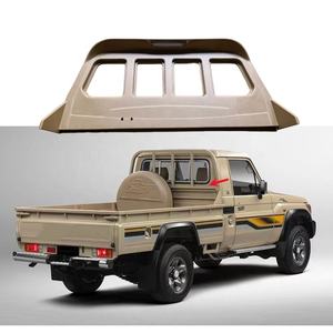 อุปกรณ์ตกแต่งรถยนต์ YBJ แผ่นกันรอยกระจกหลัง ABS สำหรับรถยนต์แลนด์ครุยเซอร์ 70 2007-2021 FJ76 78 <span class=keywords><strong>75</strong></span> สีเบจ LC79 กรอบกระจก - Product Image 6