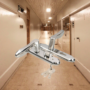 Serrure de porte moderne et durable en acier inoxydable à commande tactile sans clé avec poignée ambidextre et garantie d'un an pour appartement - Product Image 3