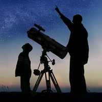 150mm Aluminum Reflective Telescope with 1.5X Barlow Lens & 13% T Moon Filter Smartphone Adapter for Sports & Entertainment