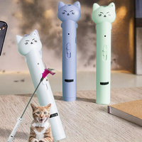 Pointeur laser pour chat en plastique à motif de dessin animé, rechargeable par USB, jouet interactif pour chat, article très demandé
