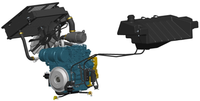 Rouleau compresseur routier haute performance KATOCASE 125000W avec moteur Cummins, 13500kg, pour travaux de construction routière intensifs, à entraînement hydrostatique, petit modèle