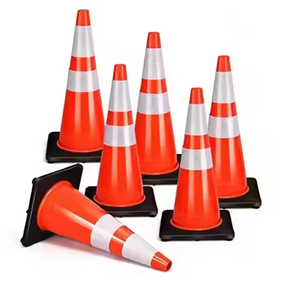 Özel su geçirmez PVC yumuşak trafik güvenliği koni ev park ve karayolu güvenliği uyarı koni özel kauçuk koni - Product Image 3
