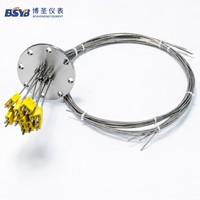 9-Points Integrated Multi-point Thermocouple Signal Device with SUS316L Flange 20MPa High Pressure for Vacuum Furnace
