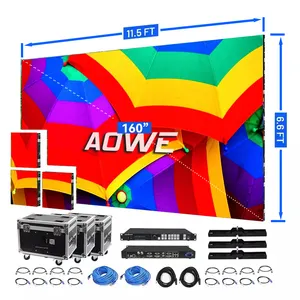 Aowe IP66 IP67 Aluminum Advertising Stadium P4 P5 P6 P8 P10 Mm Full Color Screen Waterproof Indoor Outdoor Painel Led