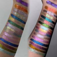 Fard à paupières pressé multichrome duochrome scintillant, couleurs véganes, maquillage pour les yeux caméléon