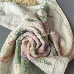 Chiffons en coton coloré pour essuyage d'huile, 100% coton coloré de qualité supérieure, absorbant l'eau et l'huile, pour le nettoyage - Product Image 1