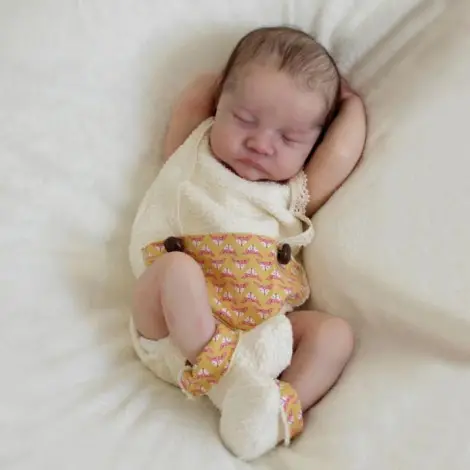 Amazon Hot Sale Real Life Girl Babies Sleeping Time Realistic Silicon Reborn Baby Dolls For Sale