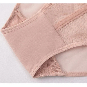 Braguitas de encaje ultrafinas y sexys con bordado hueco, lazos y cintura media, ropa interior transparente para mujer - Product Image 5