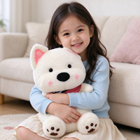 Figurines d'animaux en peluche douce personnalisées, adorables jouets en peluche pour chiens, production de figurines personnalisées basée sur votre design, cadeaux pour enfants