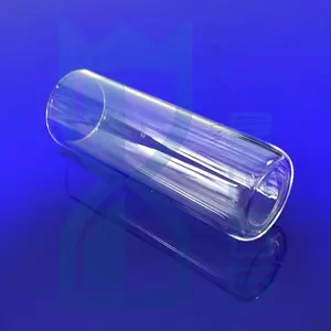 Customized Transparent Quartz Glass Test Tube With Flat Bottom Quartz Tube Flat Bottom Quartz Tube Flange