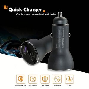 Chargeur de voiture 2 ports USB, chargeur <span class=keywords><strong>rapide</strong></span> QC 3.0 / 2.0 2.4A intelligent 3A pour Huawei, Samsung Galaxy S8 / <span class=keywords><strong>S7</strong></span> - Product Image 6