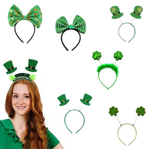 Diademas con Lazo Estampado para el Día de San Patricio, Accesorios para el Cabello para Decoración de Fiestas, Diademas de Plástico - Product Image 5