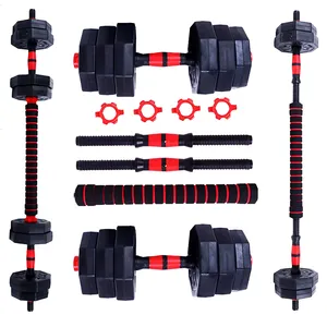 Conjunto de halteres e campainha ajustável, profissional, 10kg, 20kg, 15kg, 30kg, 40kg, 50kg