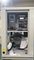 Compresseur d'air à spirale sans huile YiBang 3.7KW 380L/min 8bar 380V, quatre-en-un avec sécheur par adsorption, réservoir 200L, aimant permanent