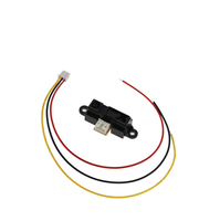 Set Sensor jarak infra merah, deteksi jarak ganda (10-80cm & 20-150cm) dengan kabel