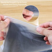 Sac à fermeture éclair givré pour l'emballage de vêtements, sac en plastique mat pour vêtements, sac à fermeture éclair pour t-shirts