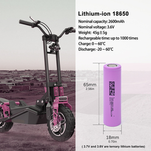 แบตเตอรี่ลิเธียมไอออนแบบชาร์จได้ NMC รุ่น 18650 3.7V 2600mah ยอดขายสูงสุด อัตราการคายประจุ 1-3C สำหรับจักรยานไฟฟ้าและเครื่องมือ - Product Image 4