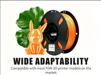 Produits en plastique extrudé personnalisés PRINTROO avec changement de couleur, échantillon gratuit, TPU 95A 1,75 mm, filament de matériau à haute saturation